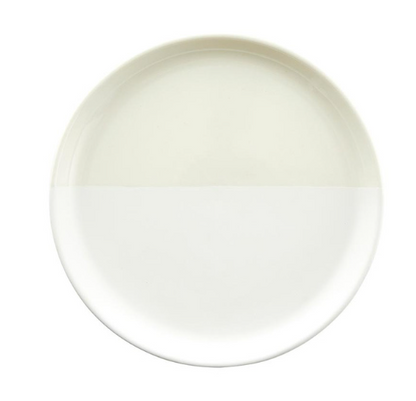 White Dipped Appetizer Plate Set