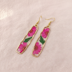 Earrings Flat - Blush Linen