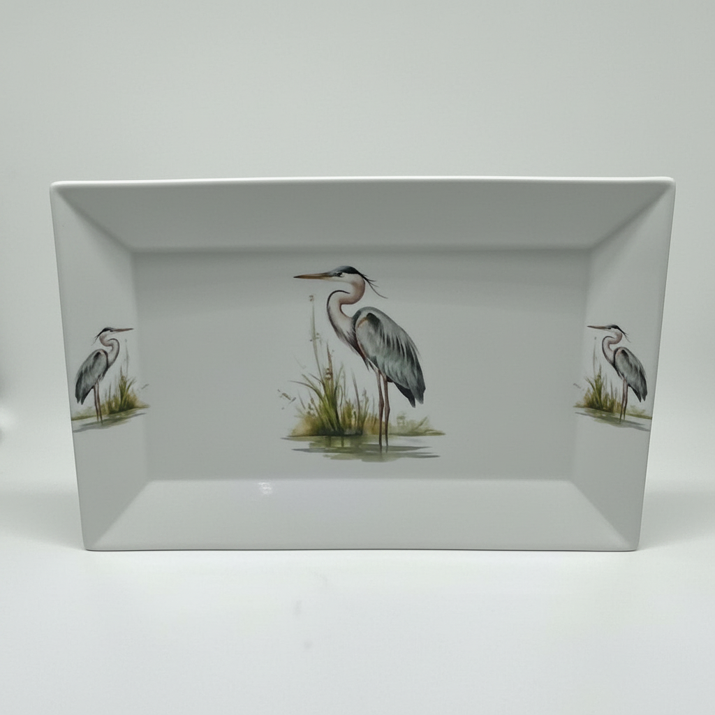 Blue Heron Serving Platter