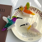 Flying Hummingbird Hair Claw, Tropical Bird Hair Clip