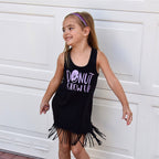 Adjustable No Slip Glitter Headband for Girls - Purple