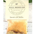 FULL MOOD Hannah's Hot Buffalo seasoning dip mix packet with gourmet spice blend on a rustic white wood background