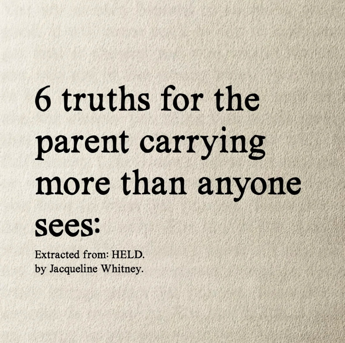 Held: A 50-Day Devotional for Parents