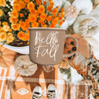 Hello Fall Brown Mug