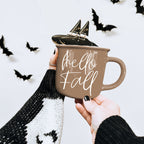 Hello Fall Brown Mug