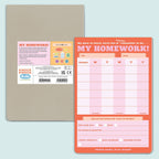 Homework planner large sticky note with 'My Homework!' text on a light blue background