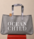 Ocean child Canvas Tote with waterproof liner