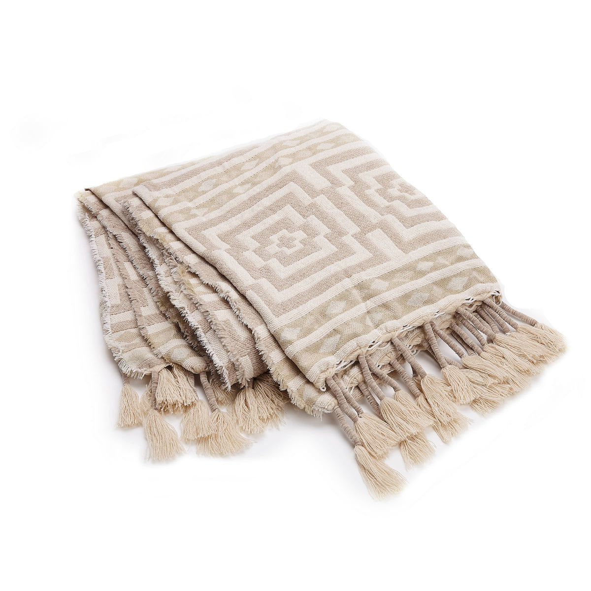 Hypnotic Neutral Throw Blanket